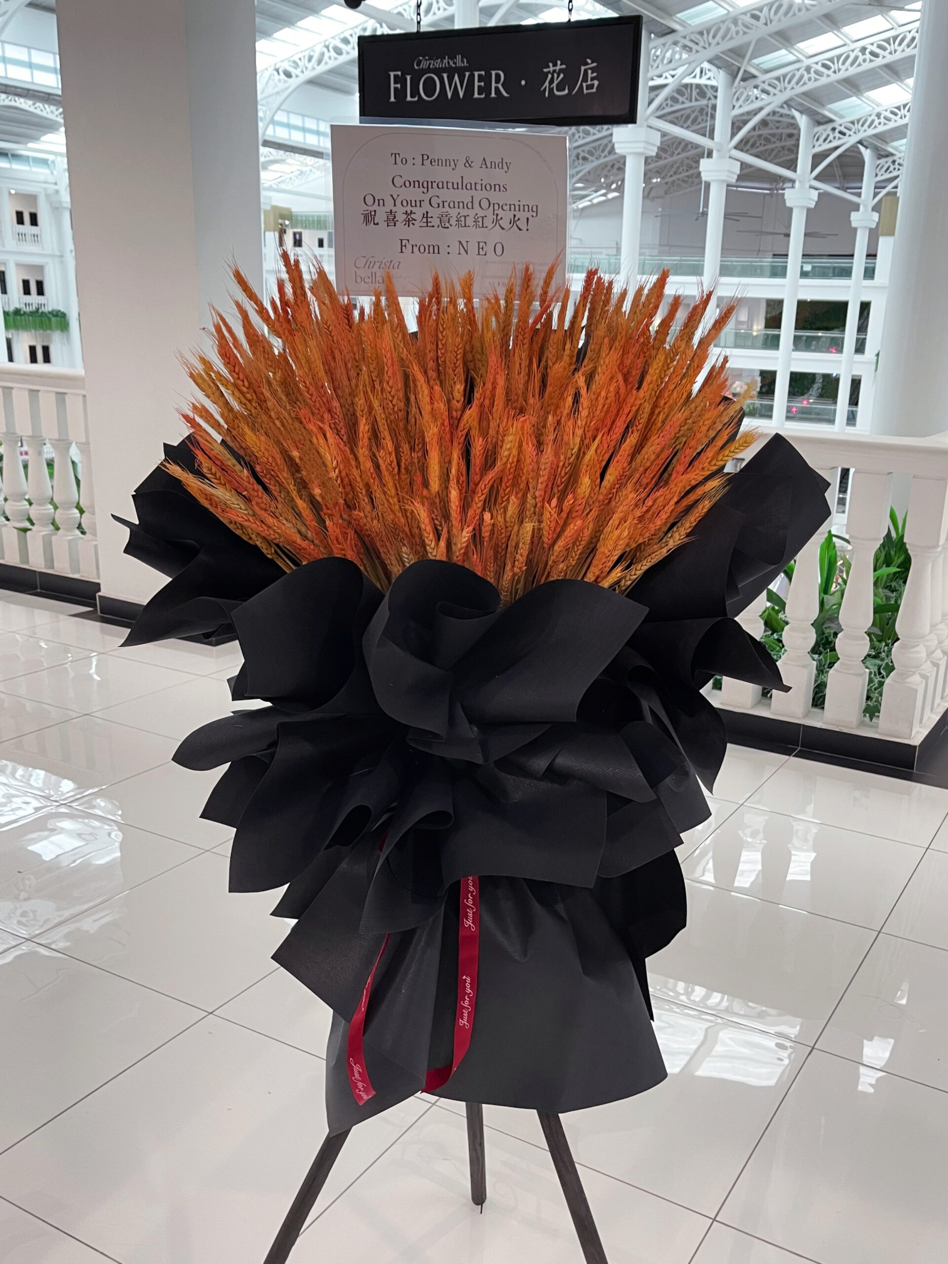 Preserved Flower Grand Opening Stand
