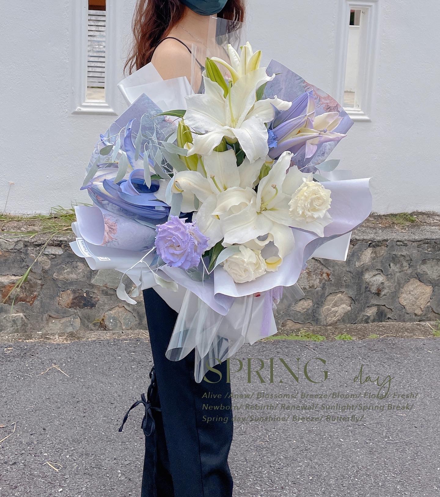 Fresh Lily Mix Eustoma Flower Bouquet