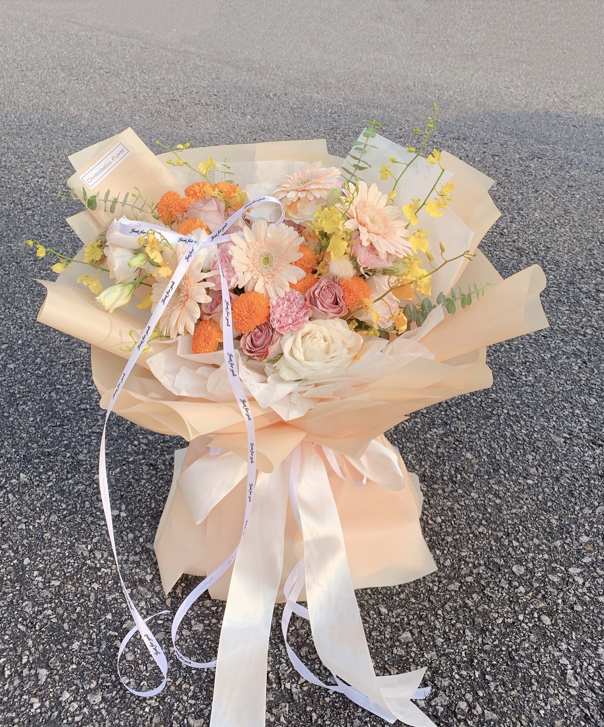 Fresh Gerbera Mix Roses Flower Bouquet