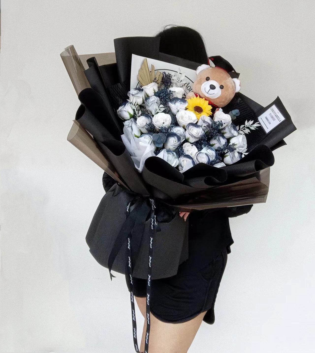 Soap Roses Mix Sunflower Bouquet