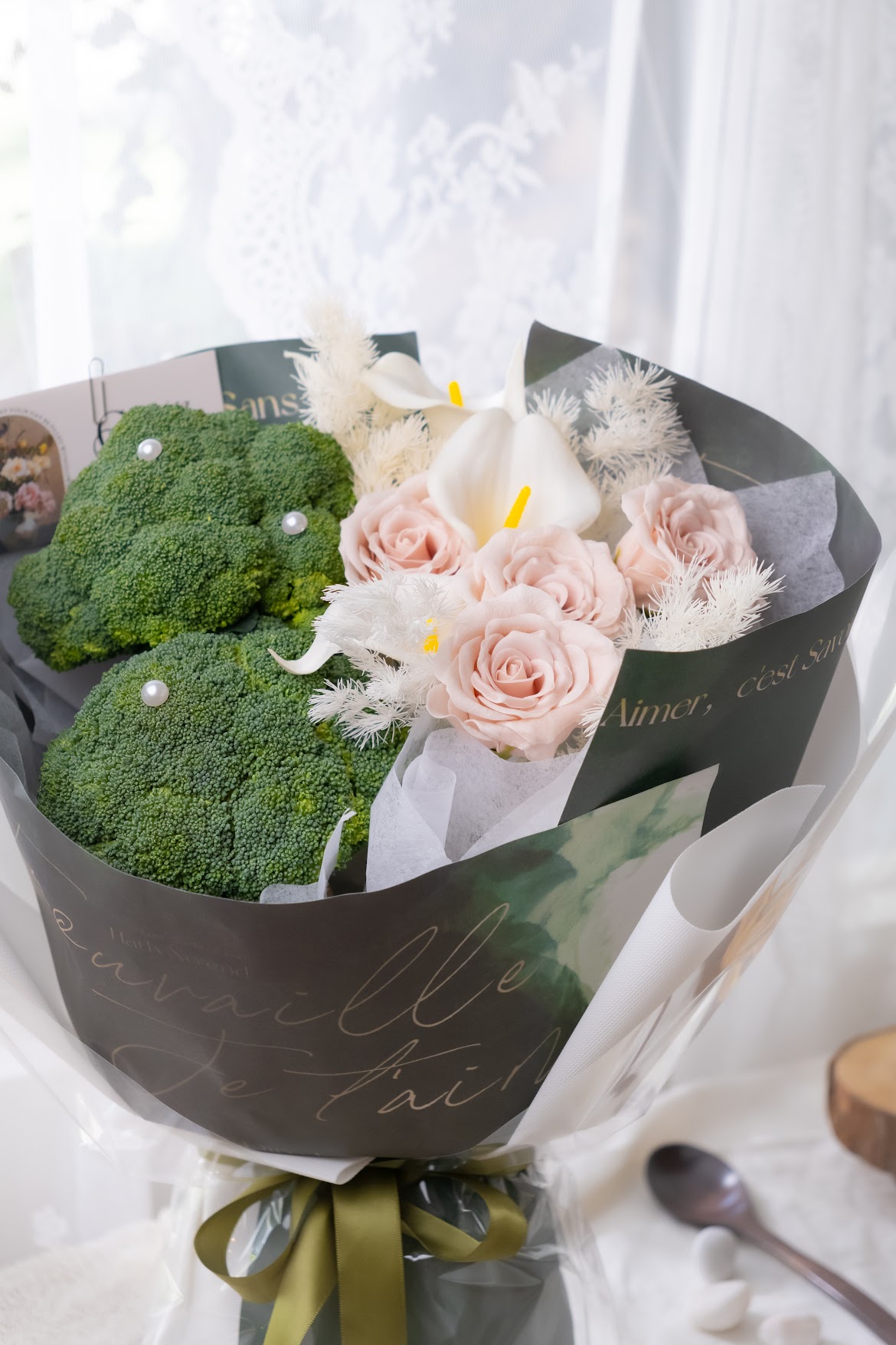 Broccoil Flower Bouquet - Image 4