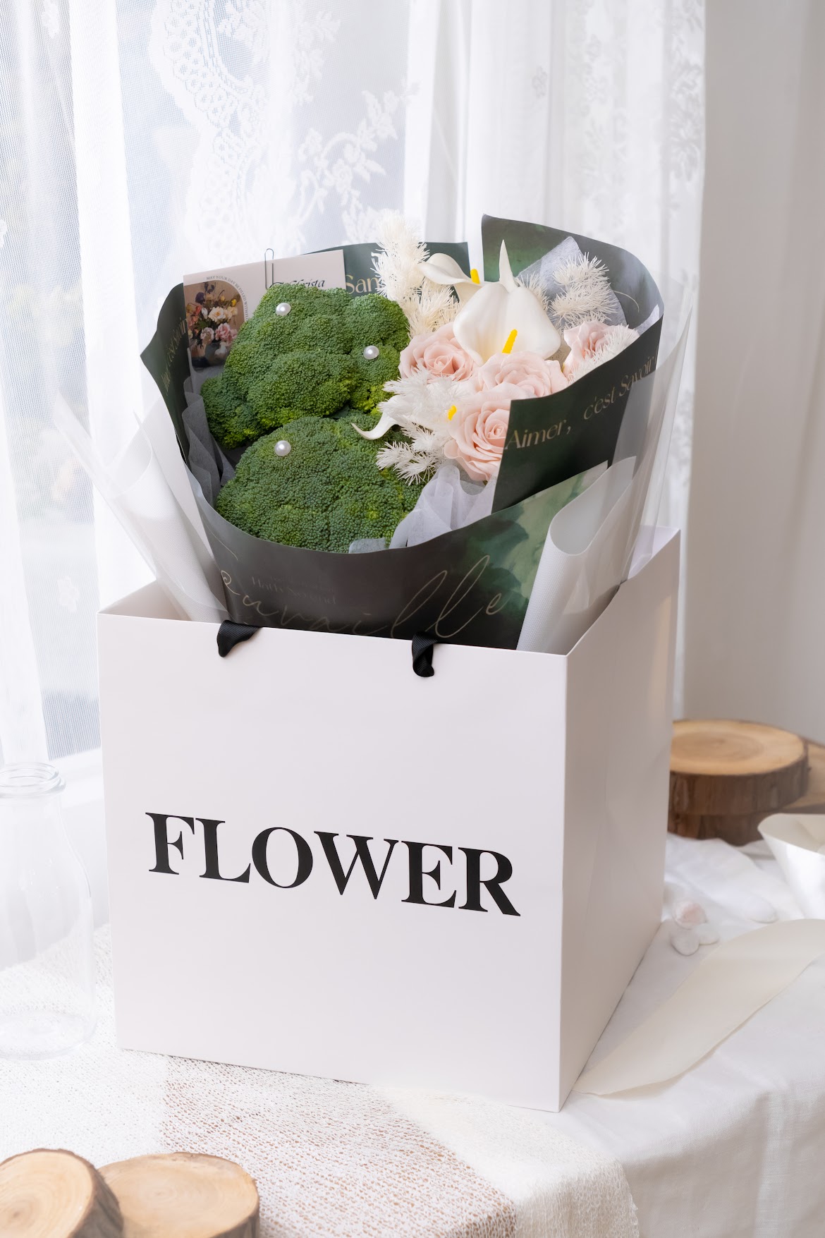 Broccoil Flower Bouquet - Image 3
