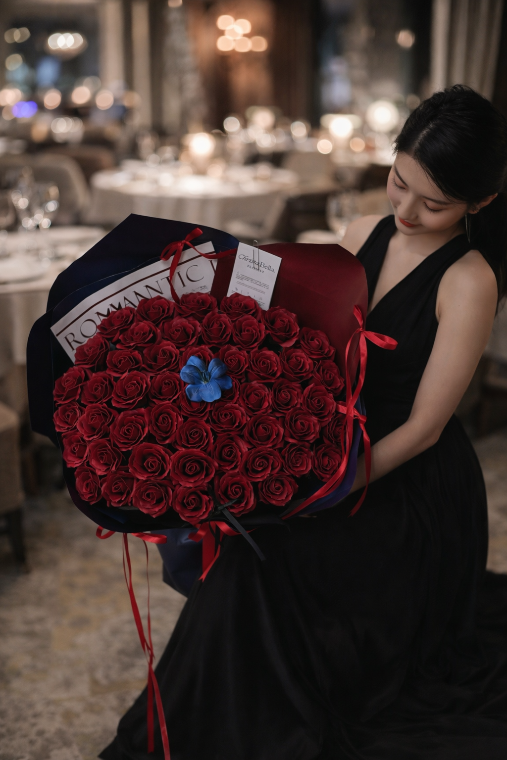 Soap Mix Red Roses & Tulip Flower Bouquet