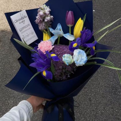Fresh Mix Tulip & Eustoma Flower Bouquet(JUN)