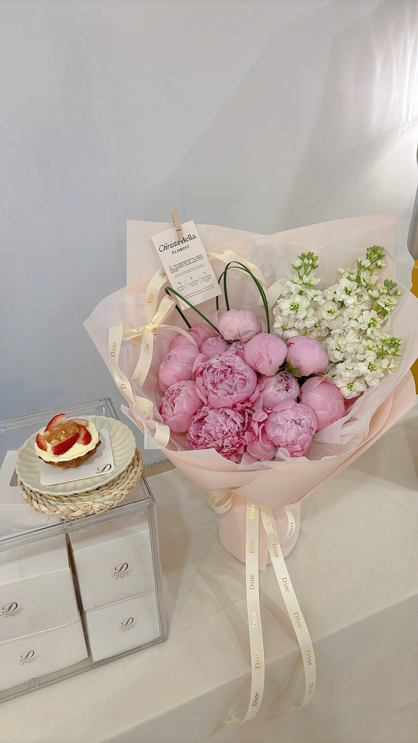 Fresh Mix Peony & Matthiola Flower Bouquet(JUN) - Image 2